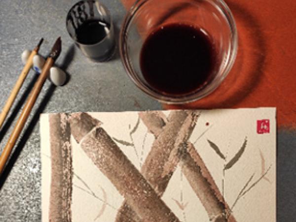 Suvi-e, connectant el pinzell al cor. Pintura japonesa i pintura amb vi