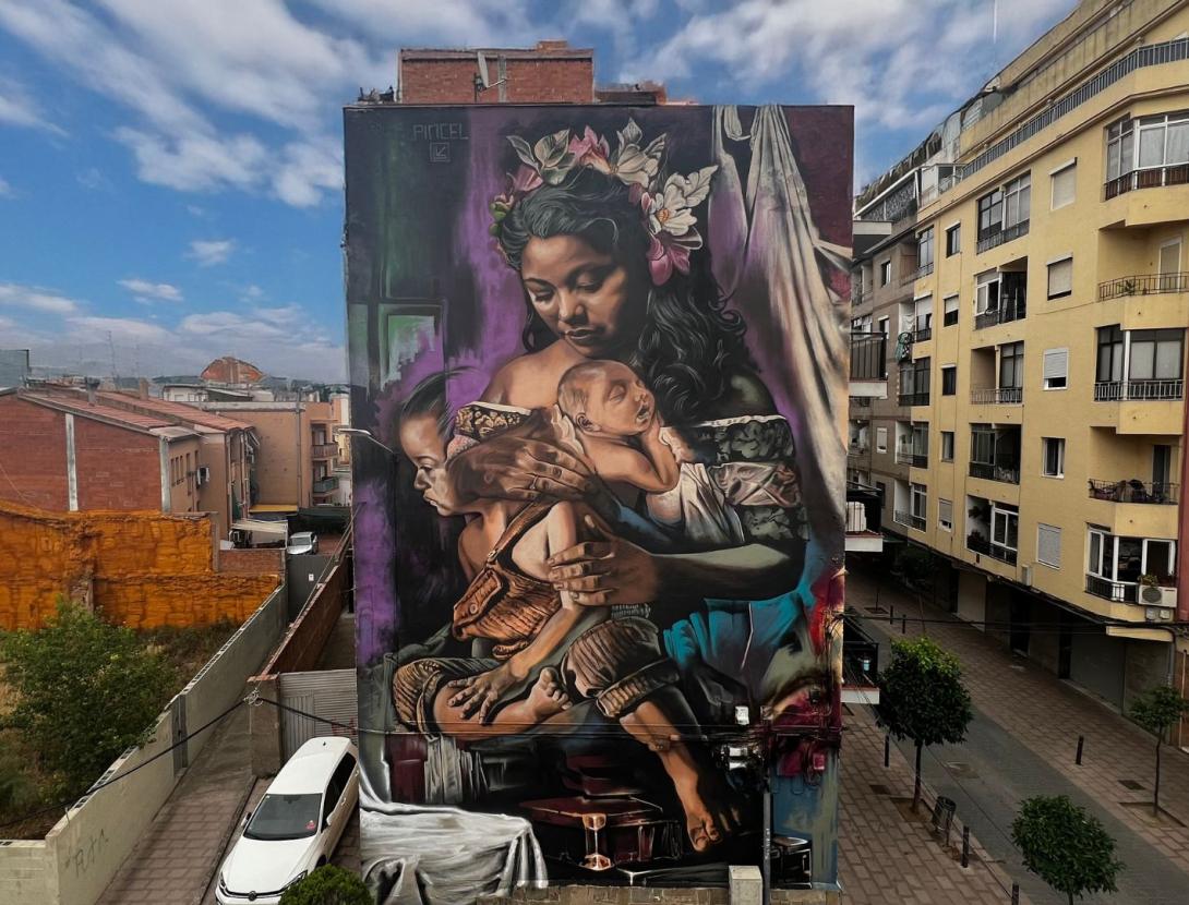 Mural Felipe Pincel Kromatic Sant Andreu