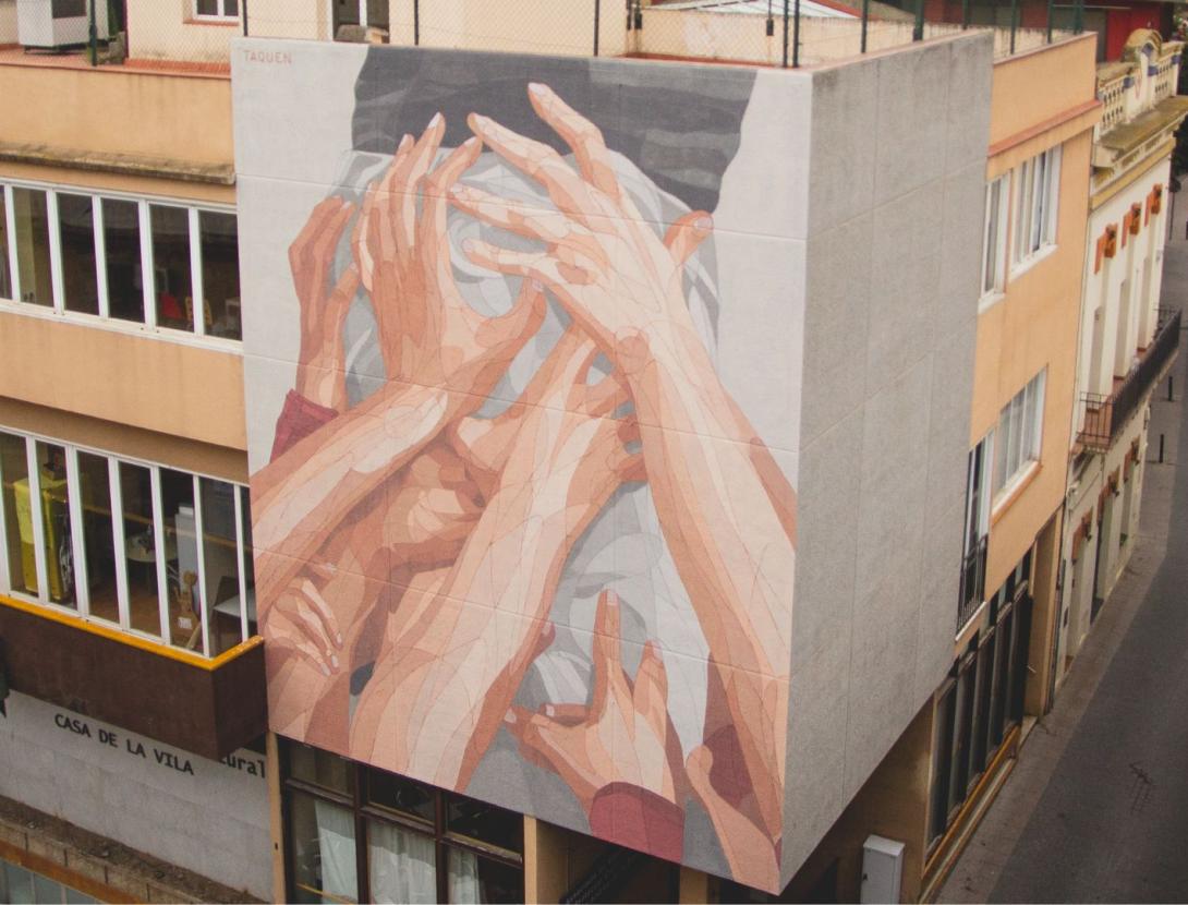 Mural Omar Perez Kromatic Sant Andreu